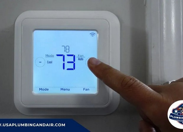 Tankless water heater providing instant hot water in a residential property in Las Vegas
