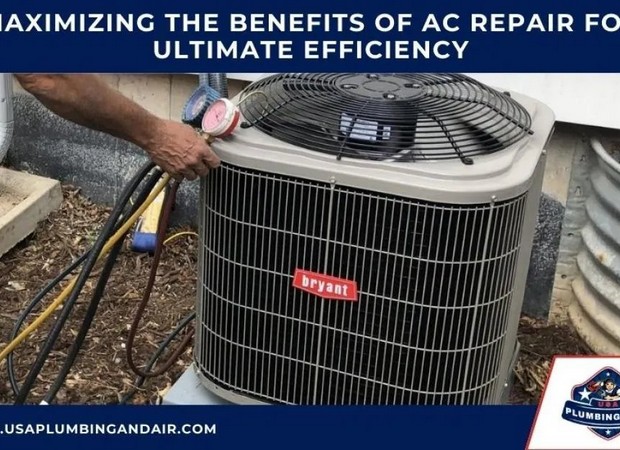 Technician replacing faulty parts in a central air conditioning system in Las Vegas